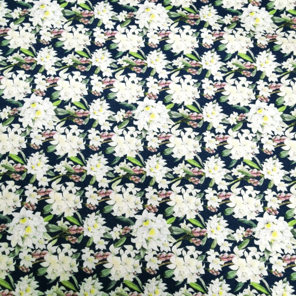 100% Floral Cotton - BLUE KARMA